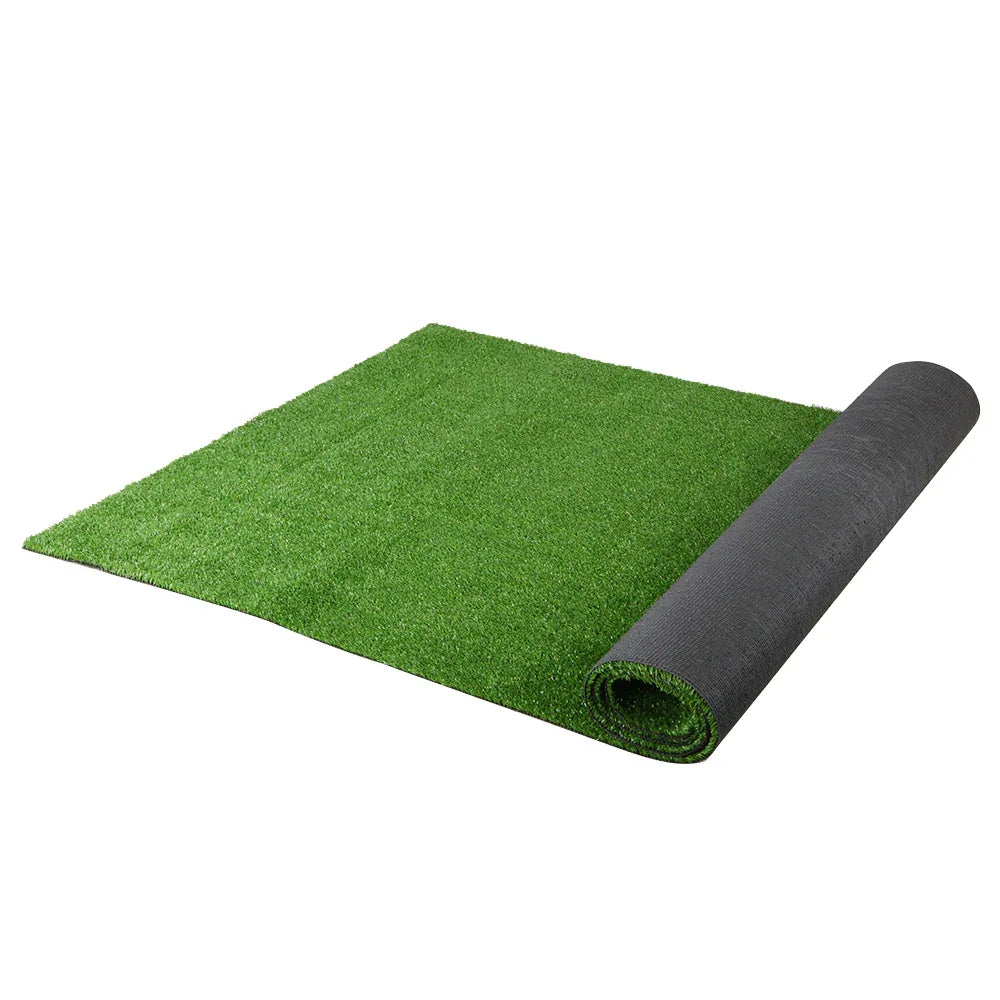 Prime Turf Artificial Grass 2mx10m 17mm Synthetic Fake Lawn Turf Plant Plastic Olive - Mekamart Australia