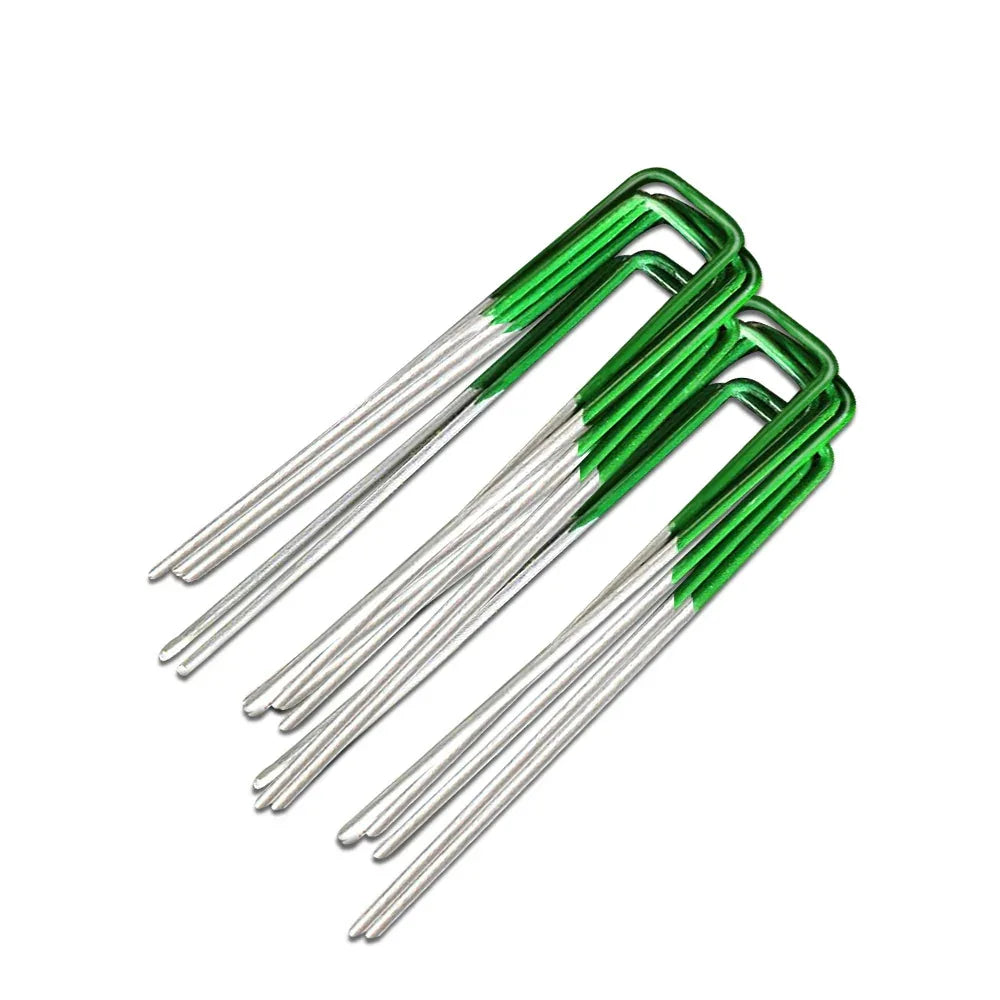 Prime Turf Artificial Grass 200pcs Synthetic Pins Fake Lawn Turf Weed Mat Pegs Joining Tape - Mekamart Australia