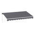 Instahut Retractable Folding Arm Awning Manual Sunshade 3.5M X 2.5M Grey - Mekamart Australia