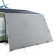 Caravan Privacy Screen Roll Out Awning 4Mx1.95M End Wall Side Sun Shade Grey - Mekamart Australia