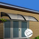 Instahut Window Door Awning 1mx2.4m Transparent - Mekamart Australia