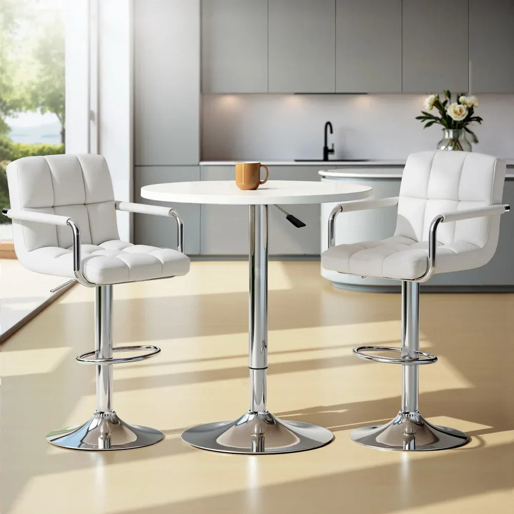 Artiss Bar Table and Stools Set Dining Desk Kitchen Chairs Cafe Pub - Mekamart Australia