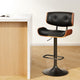 Artiss Bar Stools Gas Lift Leather All Black - Mekamart Australia