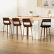 Artiss 4x Bar Stools Swivel Leather Chair 76cm - Mekamart Australia