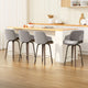 Artiss 4x Bar Stools Swivel Velvet Padded Wooden - Mekamart Australia
