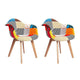 Artiss Dining Chairs Set of 2 Fabric Retro Replica DSW - Mekamart Australia