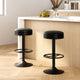Artiss 2x Bar Stools Leather Padded Gas Lift Black - Mekamart Australia