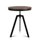 Artiss Bar Table 67-86CM Height Round Brown - Mekamart Australia