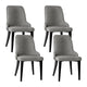 Artiss Dining Chairs Set of 4 Linen Fabric Grey - Mekamart Australia