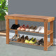 Artiss Shoe Rack Shoe Bench 10 Pairs Bamboo - Mekamart Australia