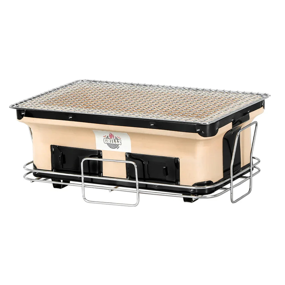 Grillz BBQ Grill Tabletop Charcoal Smoker - Mekamart Australia