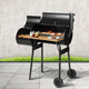 Grillz BBQ Grill 2-In-1 Offset Charcoal Smoker - Mekamart Australia