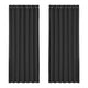 Artiss 2X Blockout Curtains Eyelet 240x230cm Black - Mekamart Australia