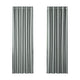 Artiss 2X Blockout Curtains Eyelet 180x213cm Grey Shine - Mekamart Australia