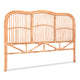 Artiss Bed Headboard Queen Bedhead Rattan - NERO Pine - Mekamart Australia