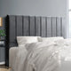 Artiss Bed Head Headboard King Velvet - VELA Grey - Mekamart Australia