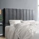 Artiss Bed Head Headboard Queen Velvet - VELA Grey - Mekamart Australia