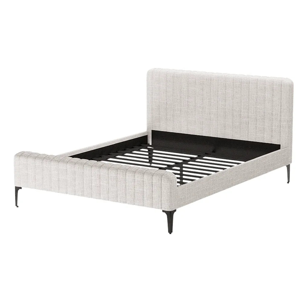 Artiss Bed Frame Queen Size Beige AMMY - Mekamart Australia