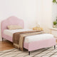 Artiss Bed Frame King Single Size Velvet Pink OLAN - Mekamart Australia