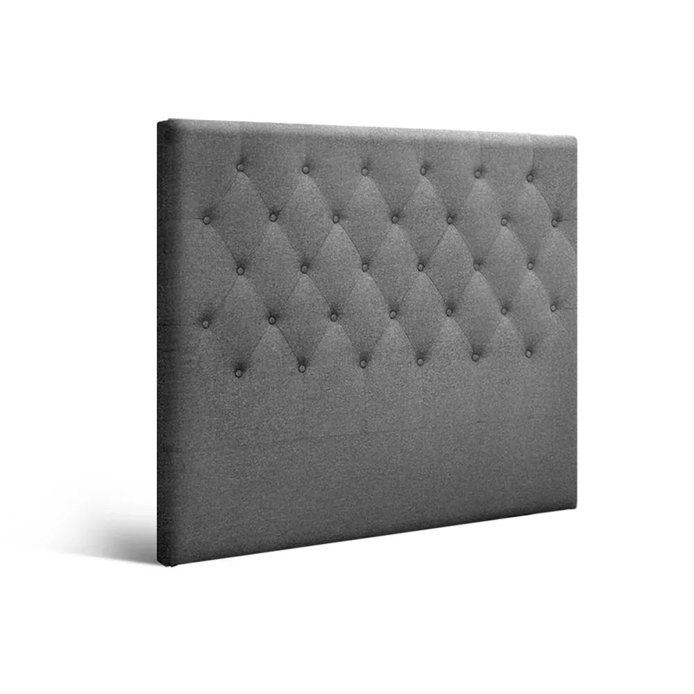Artiss Bed Head Headboard King Single Size Fabric - CAPPI Grey - Mekamart Australia