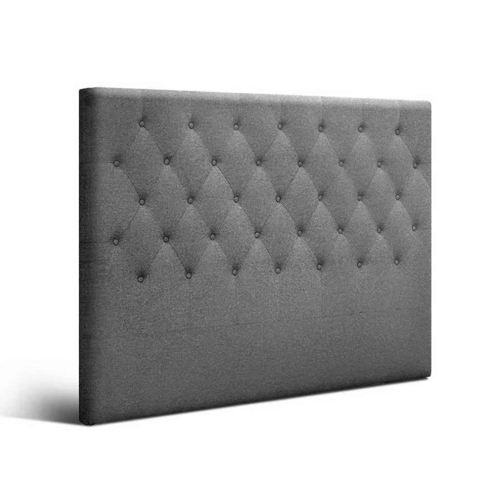 Artiss Bed Head Headboard Queen Size Fabric - CAPPI Grey - Mekamart Australia