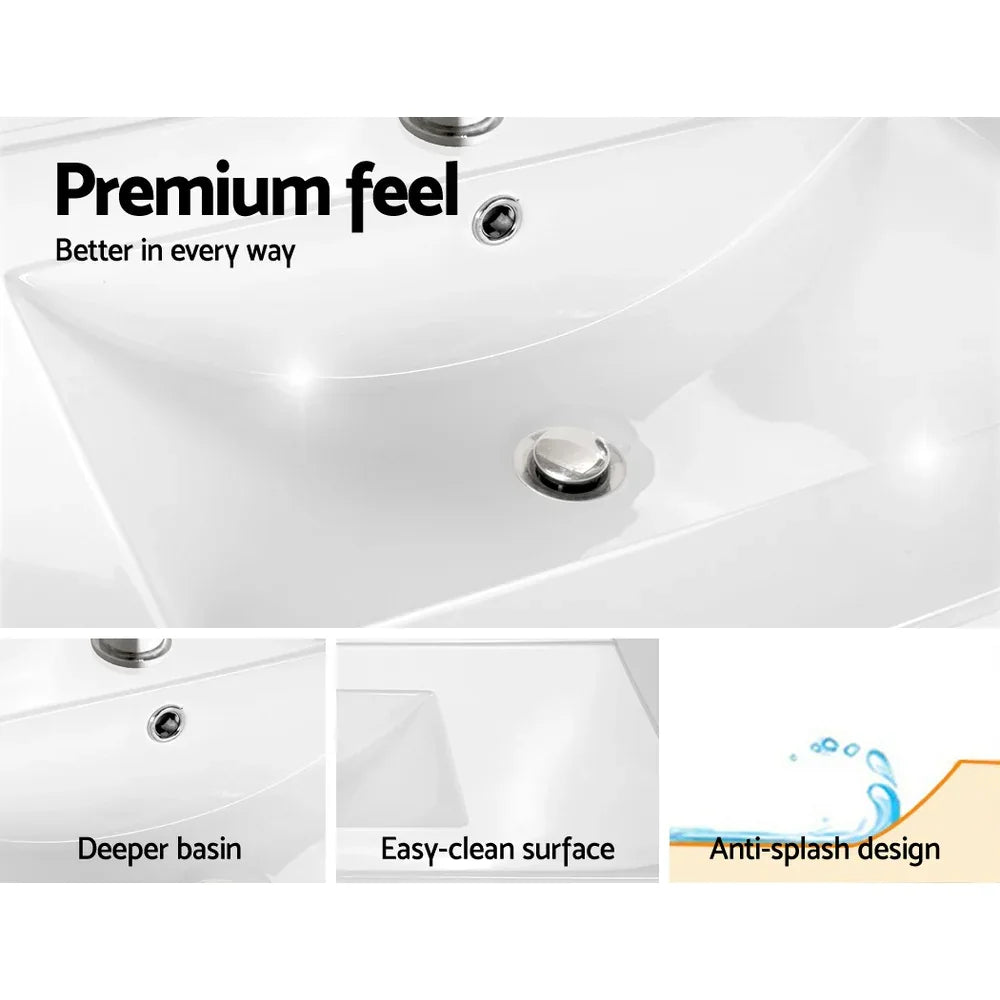 Cefito Vanity Unit 915mm with Basin Grey - Mekamart Australia