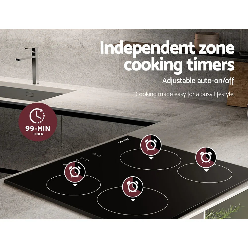 Devanti Electric Ceramic Cooktop 60cm Touch Control - Mekamart Australia