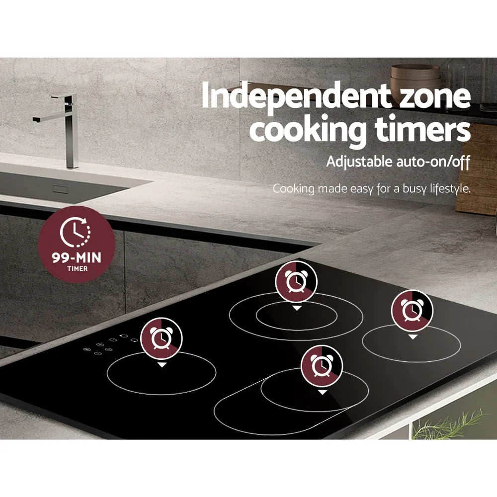 Devanti Electric Ceramic Cooktop 77cm - Mekamart Australia