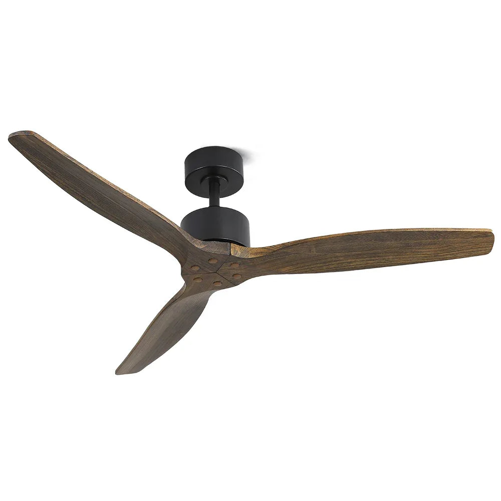 Devanti 52'' Ceiling Fan AC Motor 3 Blades w/Remote - Dark Wood - Mekamart Australia