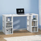 Artiss Computer Desk Bookshelf White 150CM - Mekamart Australia