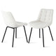 Artiss 2x Dining Chairs Velvet Tufted Kitchen Lounge Cafe Accent Chair Beige - Mekamart Australia