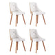 1 Set of 4 Artiss Dining Chairs White PU - Mekamart Australia