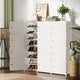 Artiss Shoe Rack DIY 12 Storage Cube Stackable White - Mekamart Australia
