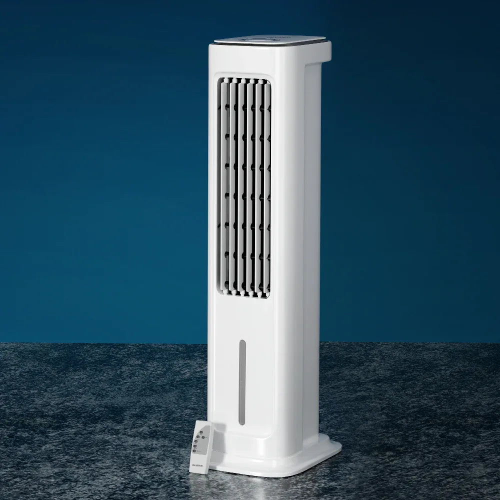 Devanti Tower Evaporative Air Cooler Conditioner Portable Cool Fan Humidifier 6L - Mekamart Australia