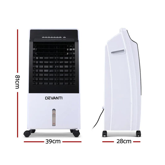 Devanti Evaporative Air Cooler Fan Conditioner 8L - Mekamart Australia