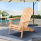 Gardeon Adirondack Outdoor Chairs Wooden Beach Chair Patio Furniture Garden Natural - Mekamart Australia