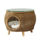 Gardeon Coffee Side Table Wicker Aluminium Desk Pet Bed Storage Outdoor Furniture - Mekamart Australia