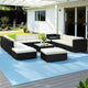 Gardeon 13-Piece Outdoor Sofa Set Wicker Couch Lounge Setting Cover - Mekamart Australia