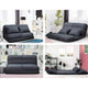 Artiss Floor Lounge Sofa Bed 2-seater Charcoal Suede - Mekamart Australia