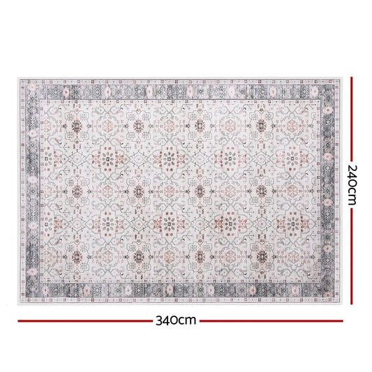 Artiss Washable Floor Rug 240X340cm Large Area Rug Modern Living Room Carpet - Mekamart Australia