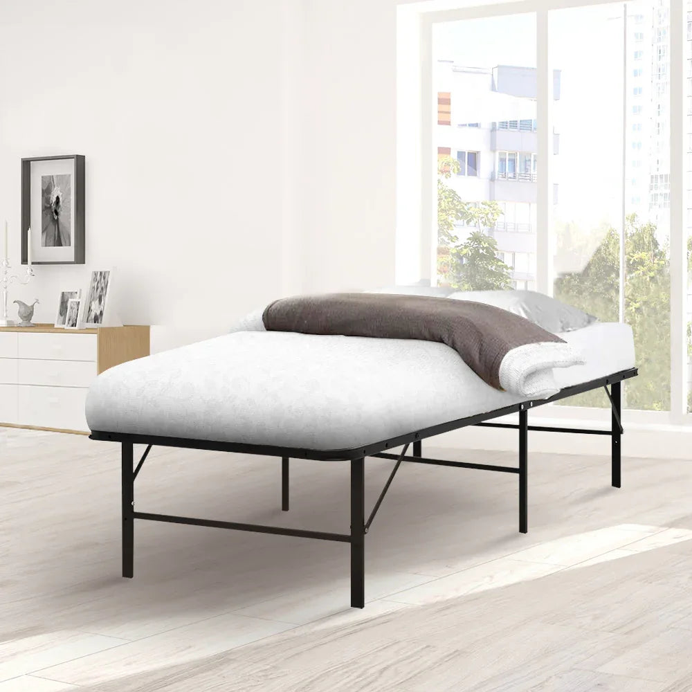 Artiss Folding Bed Frame Metal Base - Single - Mekamart Australia