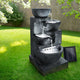 Gardeon Solar Water Feature Cascading Fountain 4-Tier Bowl LED Lights 72CM Blue - Mekamart Australia