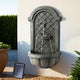 Gardeon Solar Fountain Water Feature Wall Mount Garden Fountains 80CM Grey - Mekamart Australia
