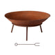 Grillz 56cm Fire Pit Iron Rustic Bowl Outdoor - Mekamart Australia