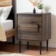 Artiss Bedside Table Nightstand 2 Drawers - Walnut - Mekamart Australia