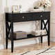 Artiss Console Table 2 Drawers 100CM Black - Mekamart Australia