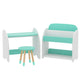 Keezi Kids Bookshelf 2 In 1 Table Chair Set Bookcase Toys Shelves Children Organiser - Mekamart Australia