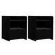 Artiss 2X Bedside Table 1 Drawer with Shelf - FARA Black - Mekamart Australia