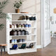 Artiss Shoe Rack Cabinet 30 Pairs 6-Tier Shelf White - Mekamart Australia