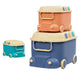 Keezi 3PCS Toy Storage Box Cute Car Toy Container Kids Toys Organiser Snack Boxes - Mekamart Australia